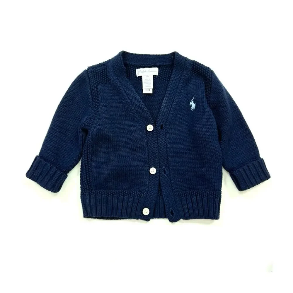 Ralph Lauren Cotton V-Neck Cardigan